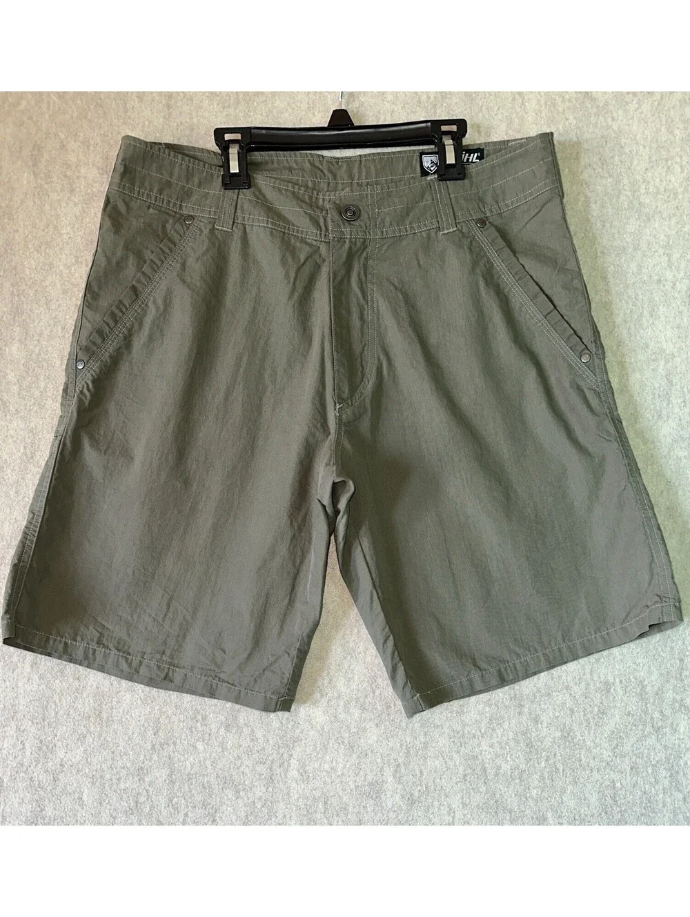 KUHL Renegade Men’s Olive Shorts 32 Gorpcore Hiking Outdoors